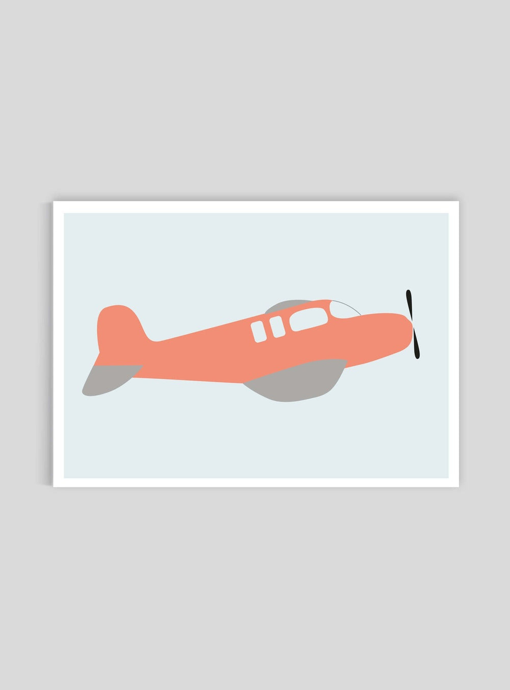 Flygplan  - Mini print A5 - Kunskapstavlan