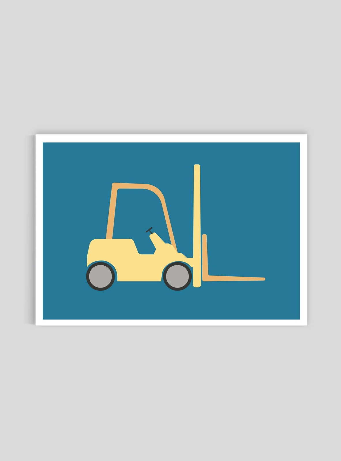 Gaffeltruck  - Mini print A5 - Kunskapstavlan