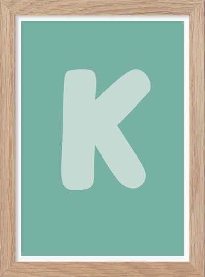 Bokstaven K - Mini print A5 - Kunskapstavlan