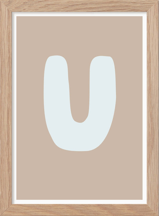 Bokstaven U - Mini print A5 - Kunskapstavlan