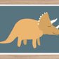 Dinosaurie Triceratops - Barnposter